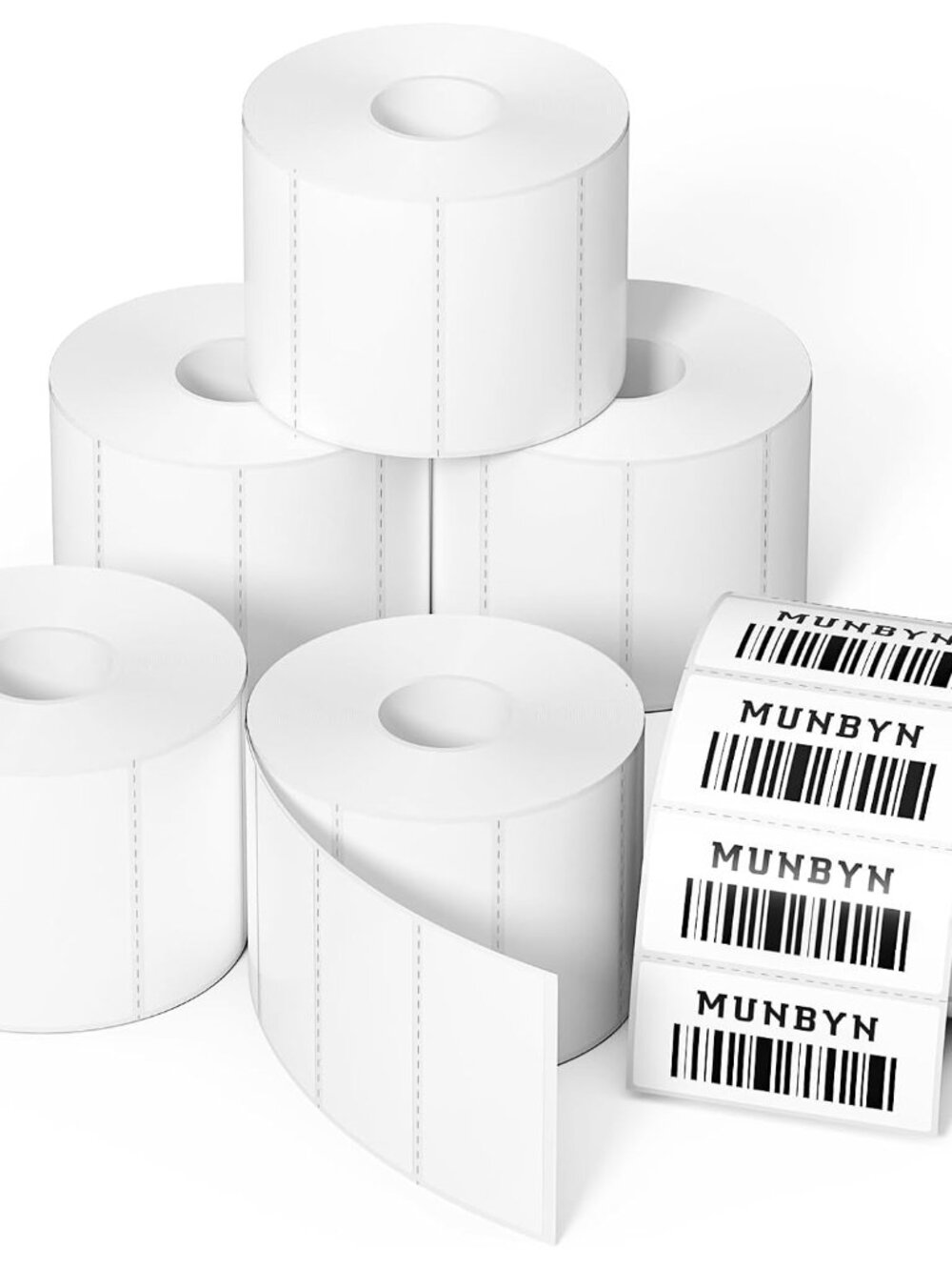 2x1 Thermal Labels, 6000 Sheets/6 Roll, White
